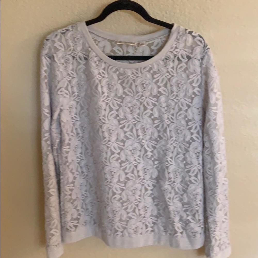 Grey lace top size L